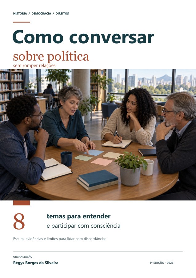 Capa da cartilha Como conversar sobre política sem romper relações