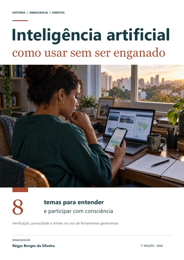 Capa da cartilha Inteligência artificial: como usar sem ser enganado