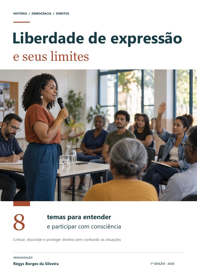 Capa da cartilha Liberdade de expressão e seus limites