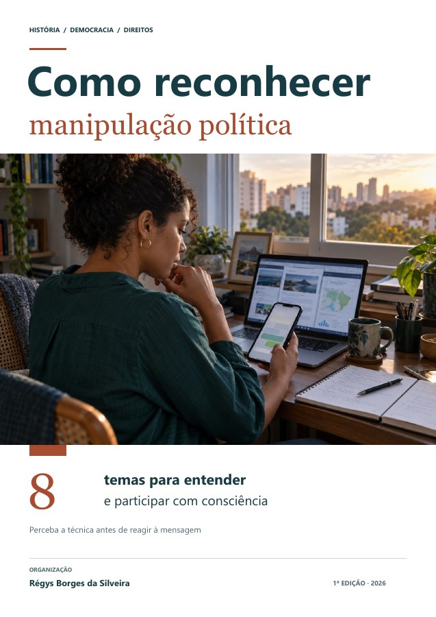 Capa da cartilha Como reconhecer manipulação política