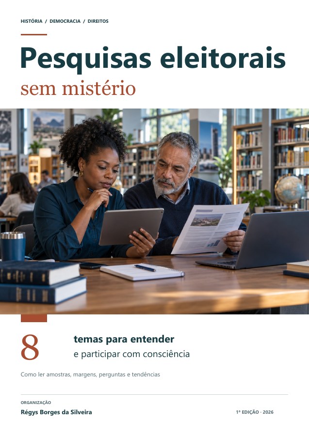 Capa da cartilha Pesquisas eleitorais sem mistério