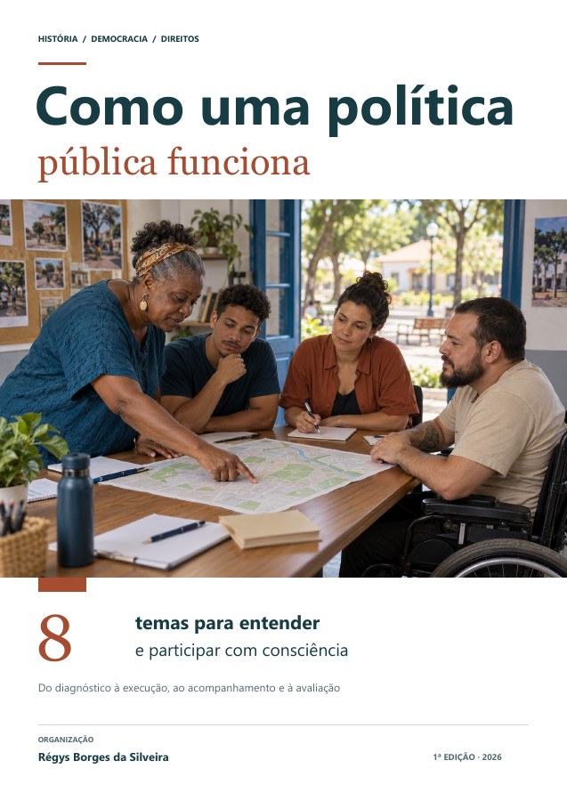 Capa da cartilha Como uma política pública funciona
