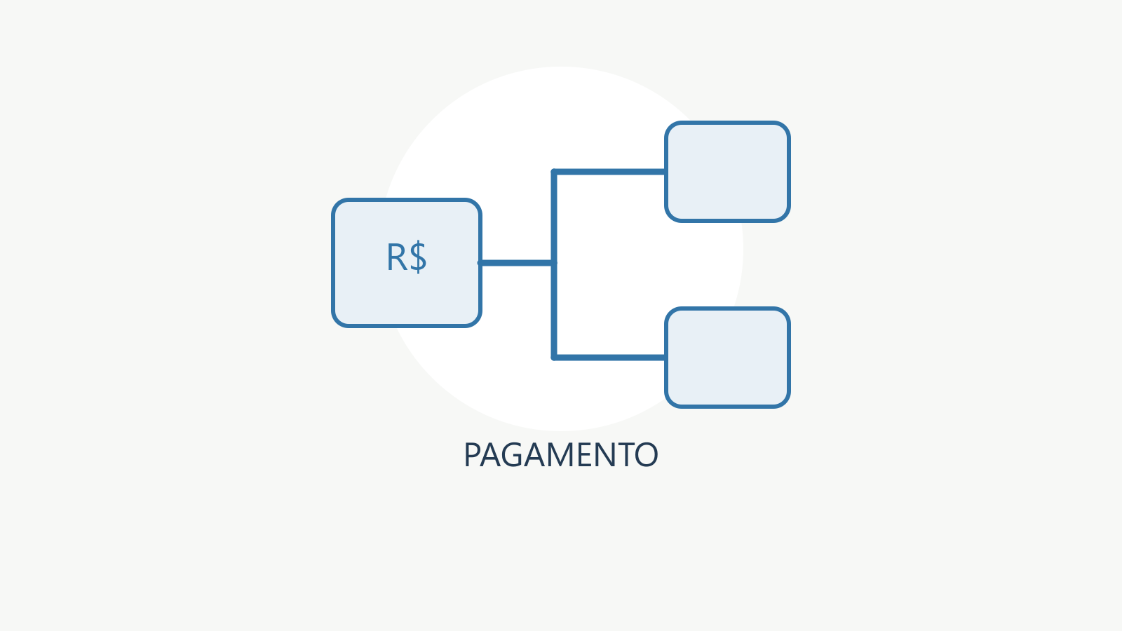 Ilustração editorial de pagamento com registros relacionados e controles verificáveis.