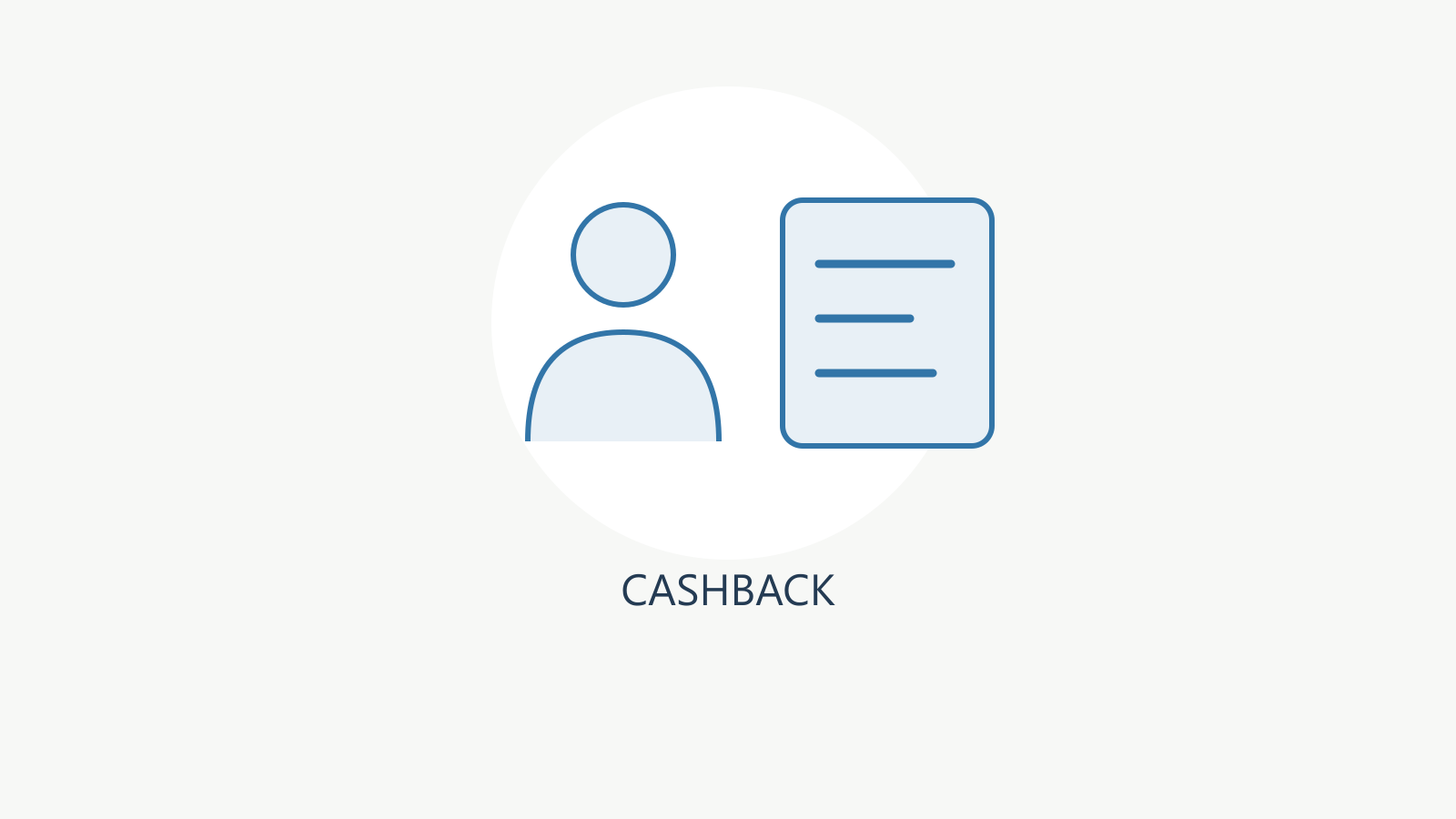 Ilustração editorial de cashback com registros relacionados e controles verificáveis.